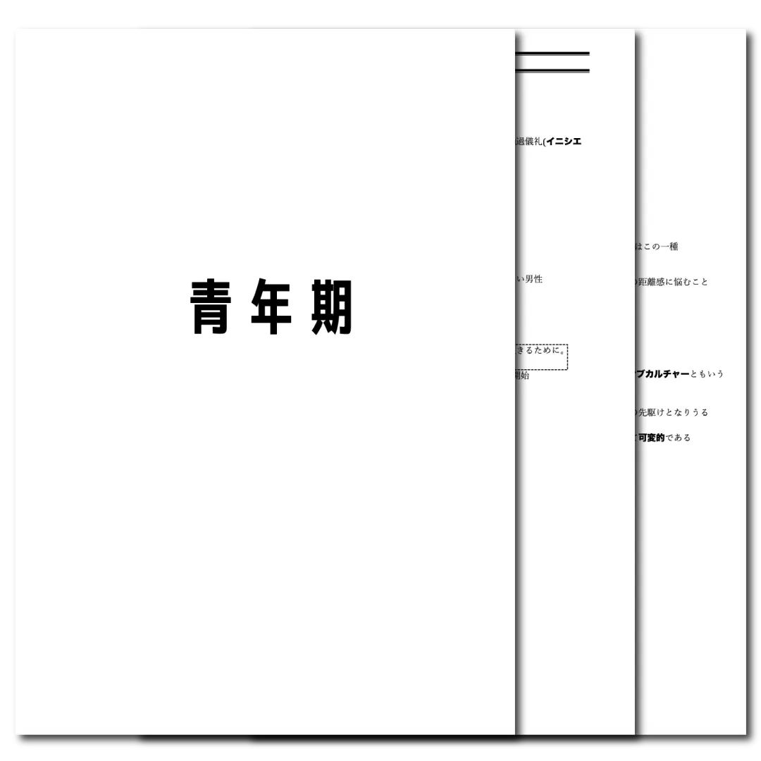 倫理　データ版　【青年期】