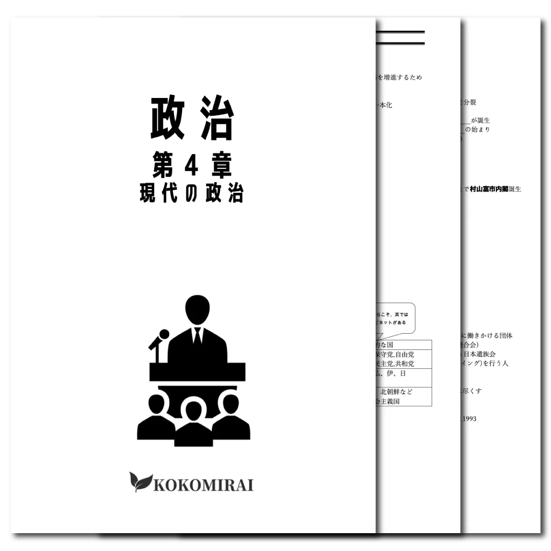 政治　データ版　【第４章：現代の政治】