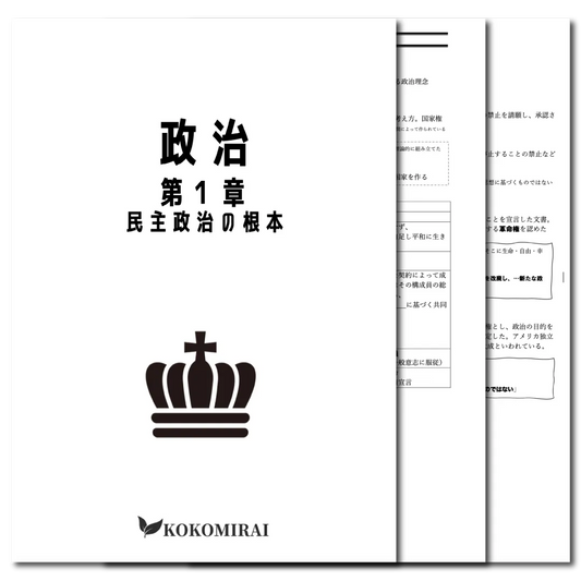 政治　データ版　【第１章：民主政治の根本】